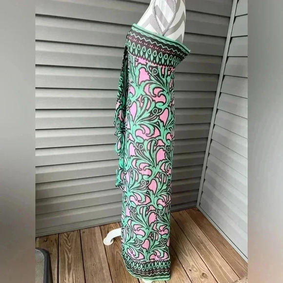 MILLY OF NEW YORK SILK STRAPLESS MAXI DRESS SZ 2 - Picture 2 of 14